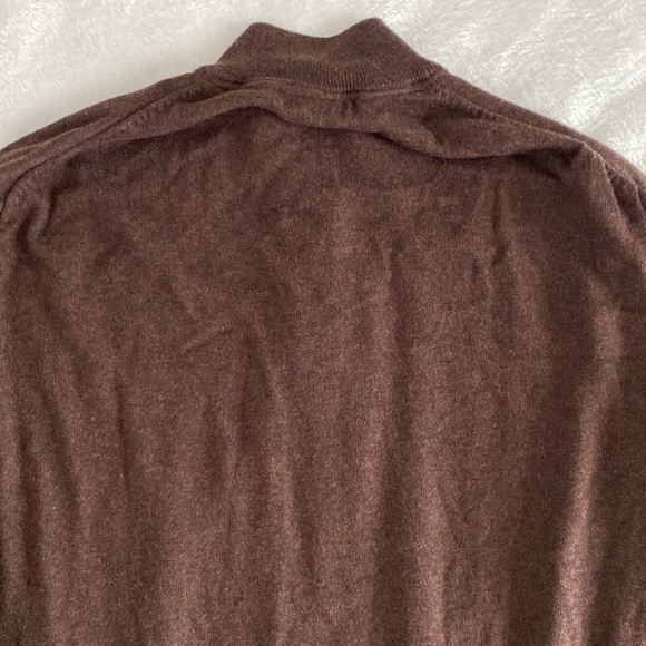 Daniel Cremieux brown quarter-zip sweater - Picture 11 of 17